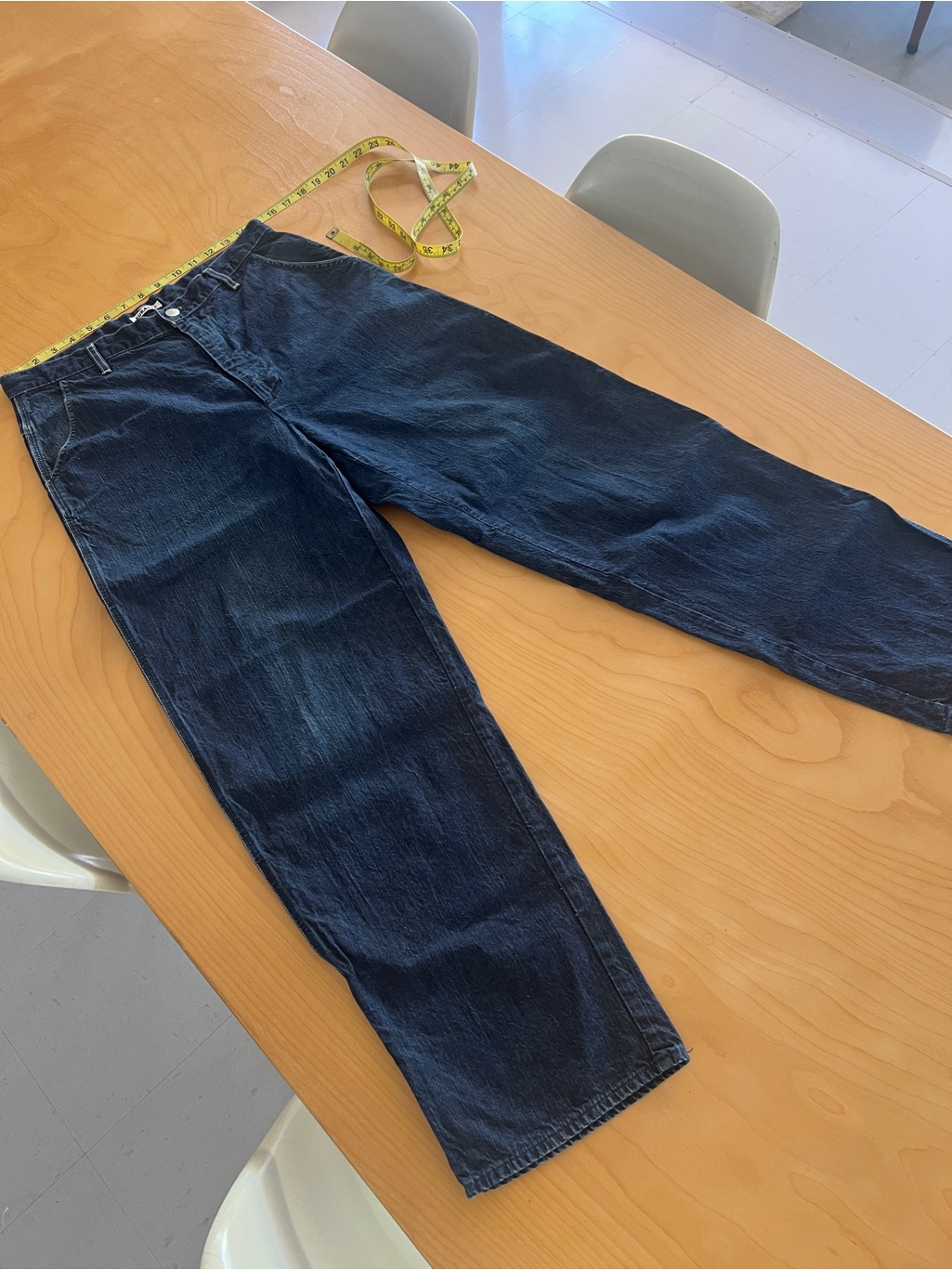 Auralee Hard Twist Light Denim Pants